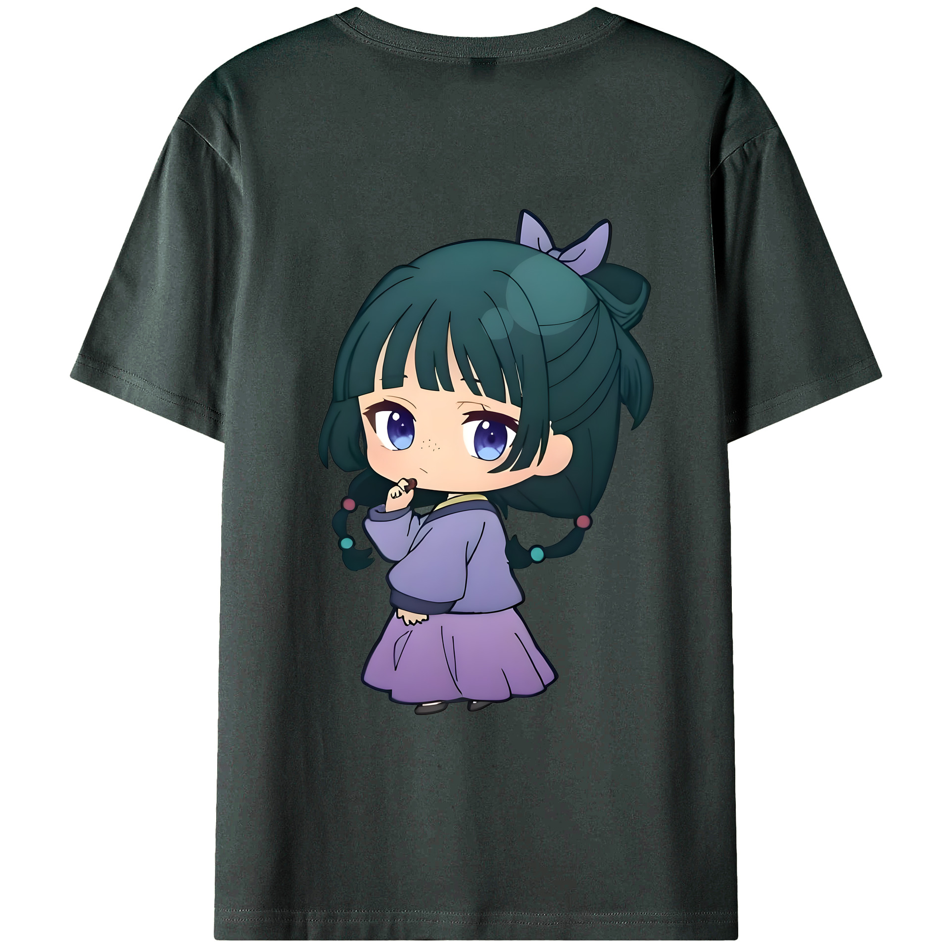 （画像用） 薬屋のひとりごと The Apothecary Diaries 綿100％ メンズ半袖Tシャツ（バックプリント） 通気性